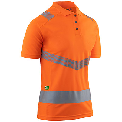 Arco Responsible Women’s Orange Hi-Vis Polo Shirt
