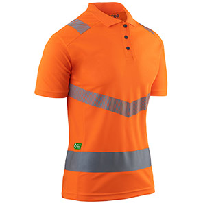Arco Responsible Women’s Orange Hi-Vis Polo Shirt