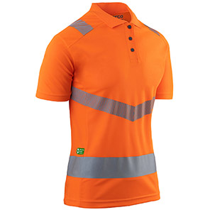 Arco Responsible Women’s Orange Hi-Vis Polo Shirt