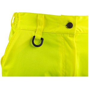 Arco Responsible Women’s Yellow Hi-Vis Cargo Trousers with Kneepad Pockets