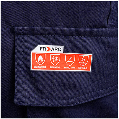 Arco Navy Arc-Flash Overalls with Kneepad Pockets