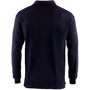 Arco Navy Arc-Flash Long-Sleeve Polo Shirt