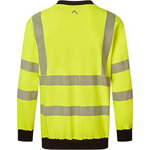 Alsico SWS614 Yellow/Navy Hi-Vis Arc-Flash Sweatshirt
