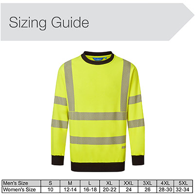 Alsico SWS614 Yellow/Navy Hi-Vis Arc-Flash Sweatshirt