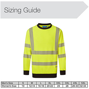 Alsico SWS614 Yellow/Navy Hi-Vis Arc-Flash Sweatshirt