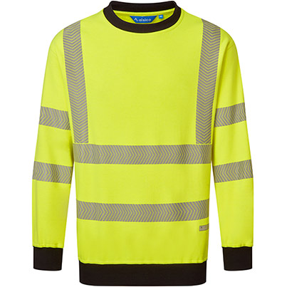 Alsico SWS614 Yellow/Navy Hi-Vis Arc-Flash Sweatshirt