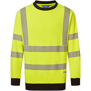 Alsico SWS614 Yellow/Navy Hi-Vis Arc-Flash Sweatshirt 4XL