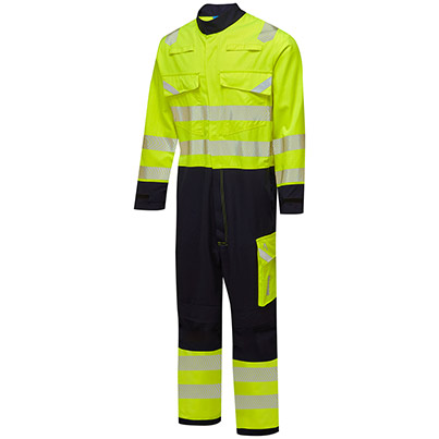 Alsico AFHC2 Yellow/Navy Hi-Vis Arc-Flash Overalls