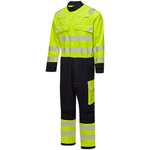 Alsico AFHC2 Yellow/Navy Hi-Vis Arc-Flash Overalls