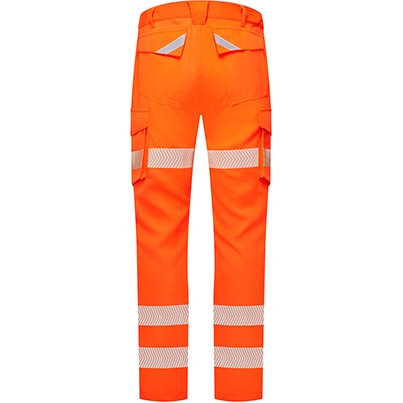 Alsico AFHT3 Men’s Orange Hi-Vis Arc-Flash Cargo Trousers with Kneepad Pockets