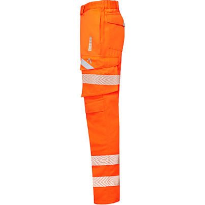 Alsico AFHT3 Men’s Orange Hi-Vis Arc-Flash Cargo Trousers with Kneepad Pockets