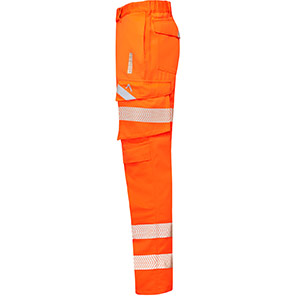 Alsico AFHT3 Men’s Orange Hi-Vis Arc-Flash Cargo Trousers with Kneepad Pockets