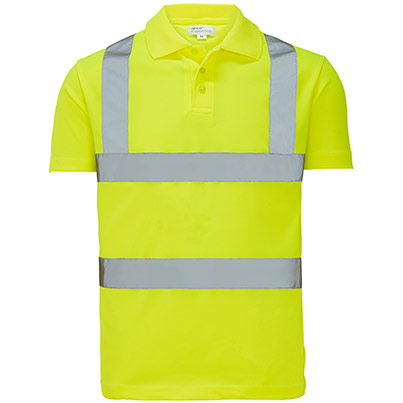 Arco Essentials Yellow Hi-Vis Polo Shirt