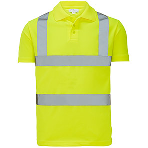 Arco Essentials Yellow Hi-Vis Polo Shirt