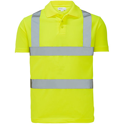 Arco Essentials Yellow Hi-Vis Polo Shirt