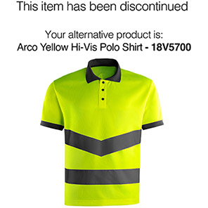 Arco Essentials Yellow Hi-Vis Polo Shirt 6XL