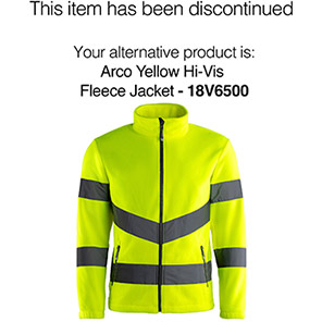 Arco Essentials Yellow Hi-Vis Fleece Jacket 6XL