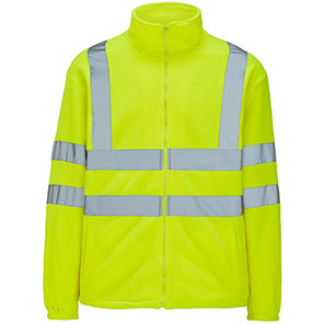 Arco Essentials Yellow Hi-Vis Fleece Jacket