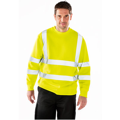 Arco Essentials Yellow Hi-Vis Sweatshirt