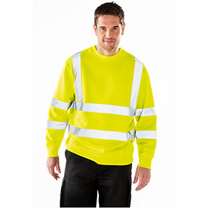 Arco Essentials Yellow Hi-Vis Sweatshirt
