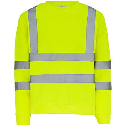 Arco Essentials Yellow Hi-Vis Sweatshirt