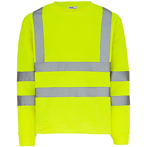 Arco Essentials Yellow Hi-Vis Sweatshirt