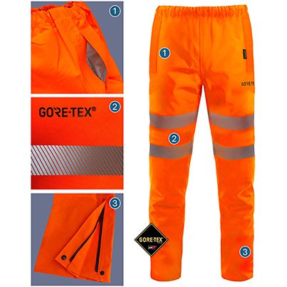 Arco Orange GORE-TEX Hi-Vis Overtrousers