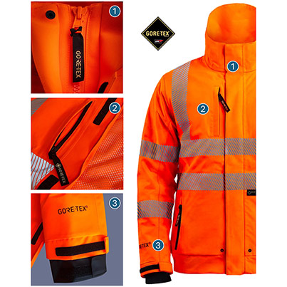 Arco Orange GORE-TEX Hi-Vis Bomber Jacket