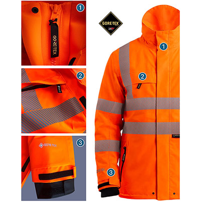Arco Orange Interactive GORE-TEX Hi-Vis Coat