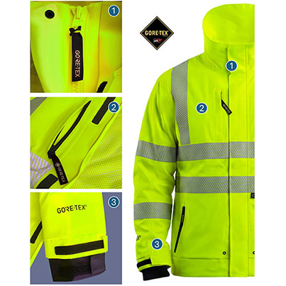 Arco Yellow GORE-TEX Hi-Vis Bomber Jacket