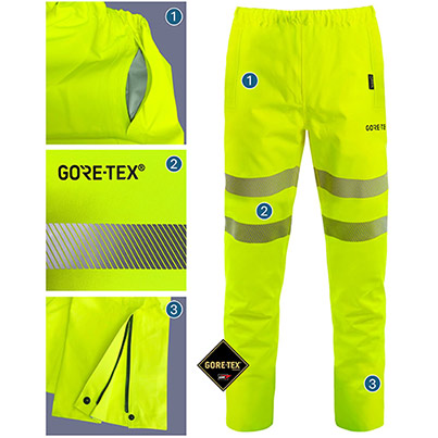 Arco Yellow GORE-TEX Hi-Vis Overtrousers
