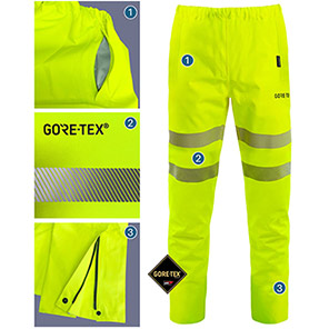 Arco Yellow GORE-TEX Hi-Vis Overtrousers