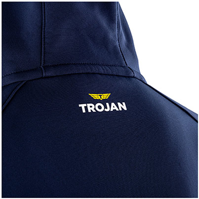 TROJAN Men’s Navy Hooded Softshell Jacket