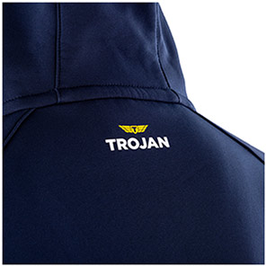 TROJAN Men’s Navy Hooded Softshell Jacket