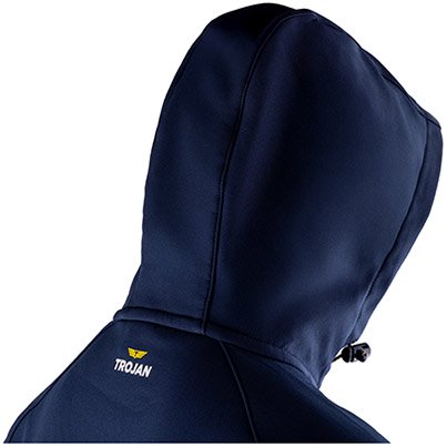 TROJAN Men’s Navy Hooded Softshell Jacket