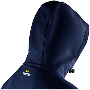 TROJAN Men’s Navy Hooded Softshell Jacket