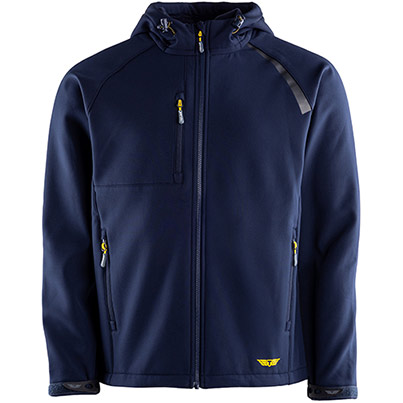 TROJAN Men’s Navy Hooded Softshell Jacket