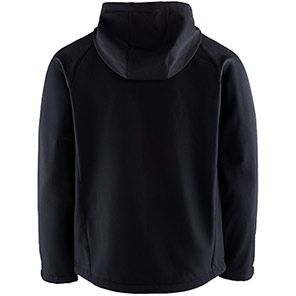 TROJAN Men’s Black Hooded Softshell Jacket