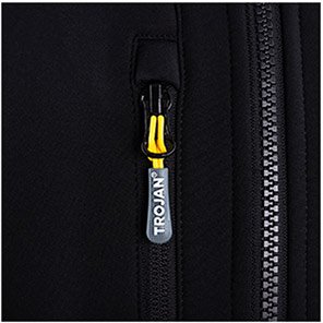 TROJAN Men’s Black Hooded Softshell Jacket