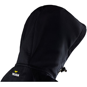 TROJAN Men’s Black Hooded Softshell Jacket