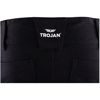 TROJAN Stretch Men’s Black Cargo Trousers with Holster Pockets