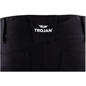 TROJAN Stretch Men’s Black Cargo Trousers with Holster Pockets
