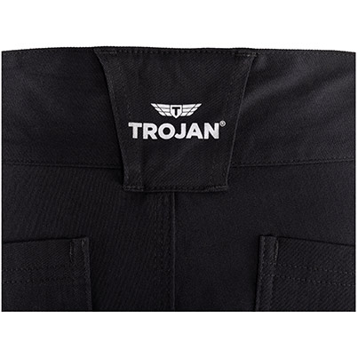 TROJAN Stretch Men’s Black Cargo Shorts with Holster Pockets
