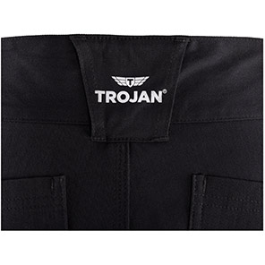 TROJAN Stretch Men’s Black Cargo Shorts with Holster Pockets