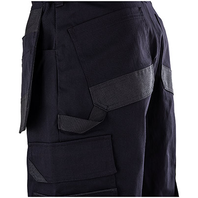 TROJAN Stretch Men’s Black Cargo Shorts with Holster Pockets