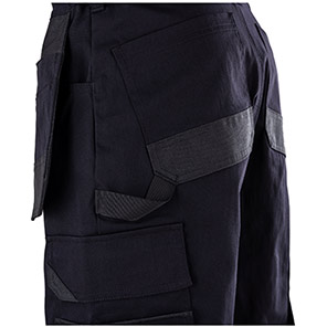 TROJAN Stretch Men’s Black Cargo Shorts with Holster Pockets