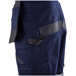 TROJAN Stretch Men’s Navy Cargo Shorts with Holster Pockets