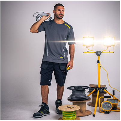 TROJAN Stretch Men’s Navy Cargo Shorts with Holster Pockets