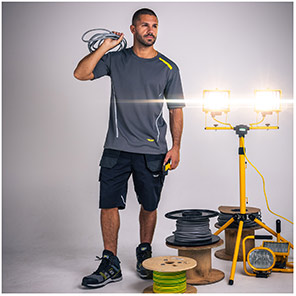 TROJAN Stretch Men’s Navy Cargo Shorts with Holster Pockets