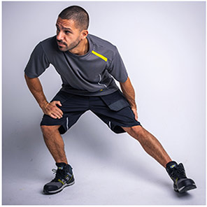 TROJAN Stretch Men’s Navy Cargo Shorts with Holster Pockets